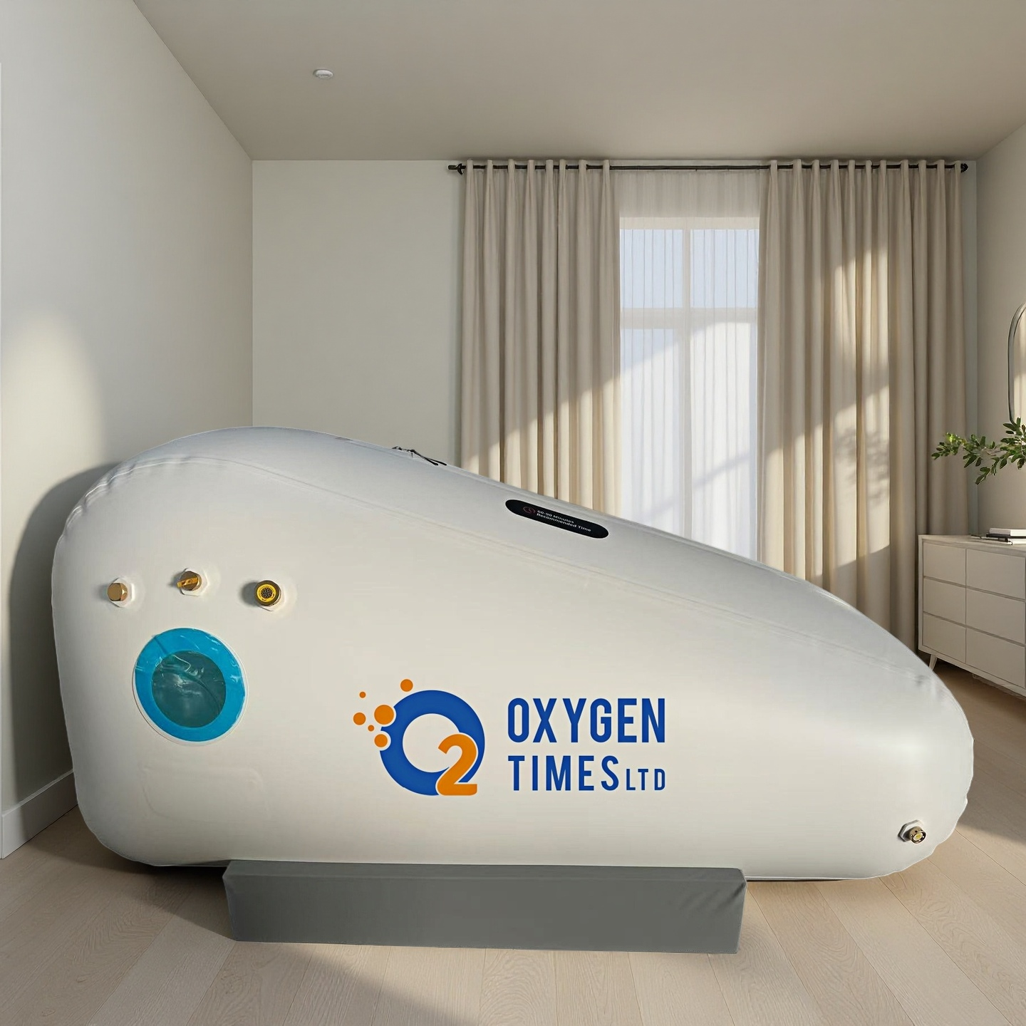 Oxygen Times mild HBOT Hyperbaric Oxygen Chamber – 1.5 ATA Shoe-Shape Sitting Lying Oxygen Tent Cabin