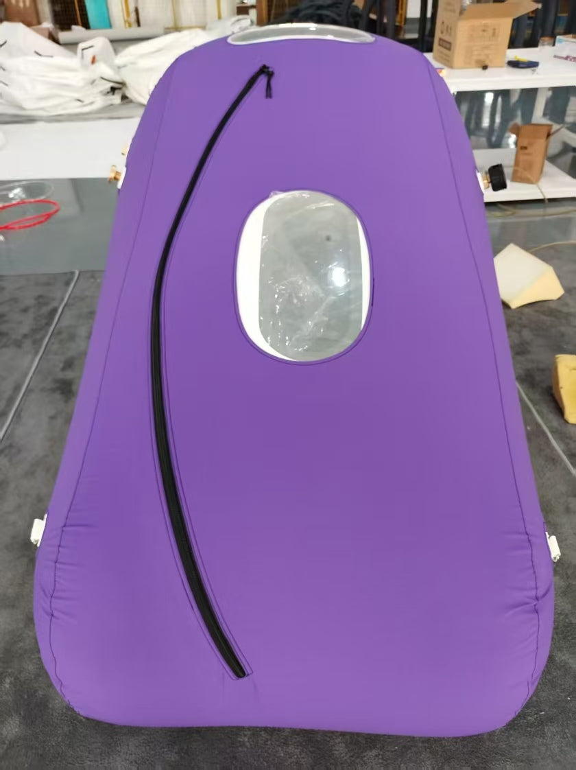 Oxygen Times mild HBOT Hyperbaric Oxygen Chamber – 1.5 ATA Shoe-Shape Sitting Lying Oxygen Tent Cabin